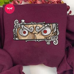 embroidered luffy gear 5 anime sweatshirt, embroidered luffy gear 5 anime hoodie, embroidered luffy gear 5 anime shirt,