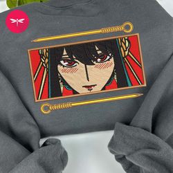 embroidered yor forger anime sweatshirt, embroidered yor forger anime hoodie, embroidered yor forger anime shirt, anime