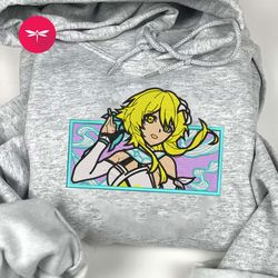 embroidered angel anime sweatshirt, embroidered angel anime hoodie, embroidered angel anime shirt, anime angel lover swe