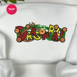 embroidered dragon ball anime sweatshirt, embroidered dragon ball anime hoodie, embroidered dragon ball anime shirt