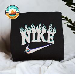 nike nfl miami dolphins embroidered hoodie, nike nfl embroidered sweatshirt, nfl embroidered football, nike nk22d