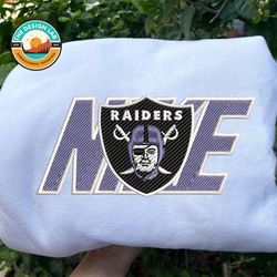 nike nfl las vegas raiders embroidered hoodie, nike nfl embroidered sweatshirt, nfl embroidered football, nk13f shirt