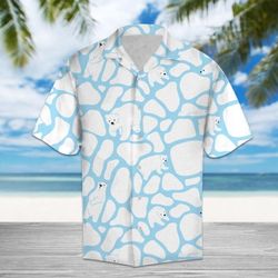 amazing polar bear hawaiian shirt summer button up