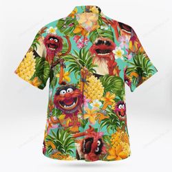 animal muppet pineapple hawaiian shirt