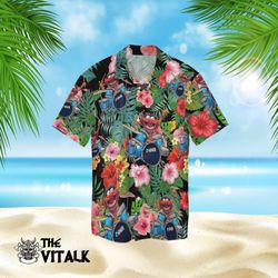 animal the muppet sonor drums hawaiian shirt