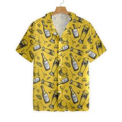 beer bottle hawaiian shirt