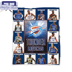 nba oklahoma city thunder legends fleece blanket