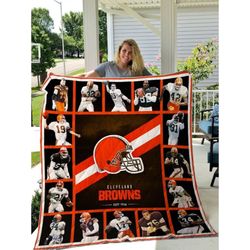 cleveland browns sherpa fleece quilt blanket bl0413 - wisdom teez.jpg