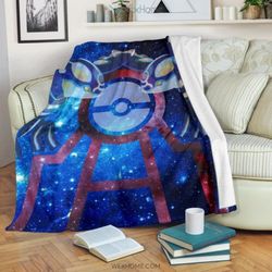 pokemon anime kyogre water pokemon fantastic galaxy sherpa fleece quilt blanket