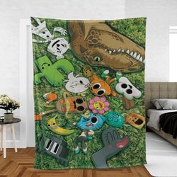 the amazing world of gumball with friend cartoons lover sherpa fleece quilt blanket