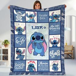 personalized stitch blanket lilo stitch blanket stitch birthday gifts angel stitch