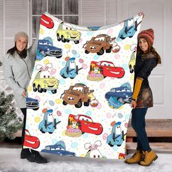 disney cars easter blanket, lightning mcqueen baby blanket, disney cars blanket, cars movie characters blanket