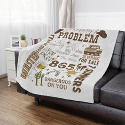 morgan wallen song titles minky blanket