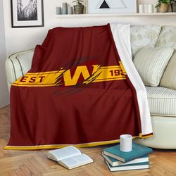 american football team sherpa fleece quilt blanket bl2919