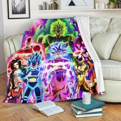 dragon ball anime sherpa fleece quilt blanket bl2911