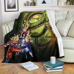 dragon ball anime sherpa fleece quilt blanket bl3011