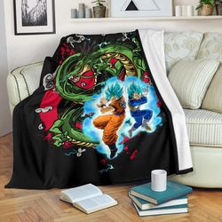 dragon ball anime sherpa fleece quilt blanket bl3022