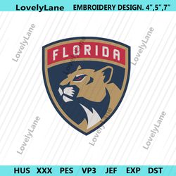 florida panthers logo nhl team embroidery design file