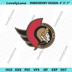 ottawa senators logo nhl team embroidery design file