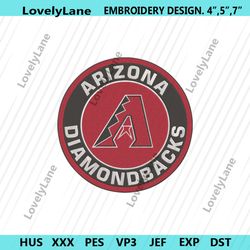 arizona diamondbacks mlb baseball america circle logo machine embroidery file
