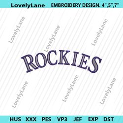 colorado rockies wrap transparent logo machine embroidery file