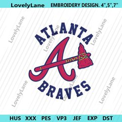 atlanta braves baseball team wrap symbol logo machine embroidery file