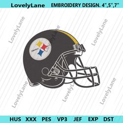 pittsburgh steelers football helmet logo machine embroidery