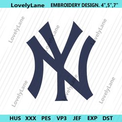 new york yankees logo mlb embroidery design