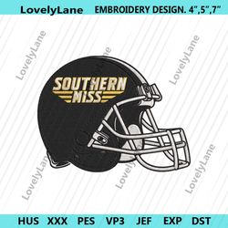 southern miss golden eagles helmet machine embroidery digitizing