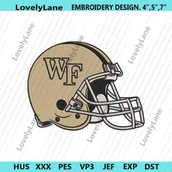 wake forest demon helmet deacons machine embroidery design