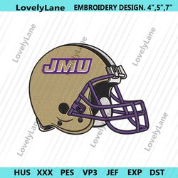 james madison dukes helmet machine embroidery digitizing