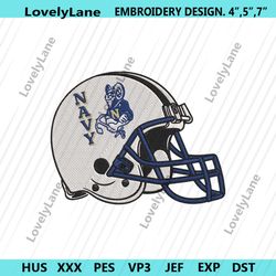 navy midshipmen helmet machine embroidery digitizing