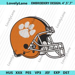 clemson tigers helmet machine embroidery file