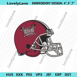 troy trojans helmet machine embroidery digitizing