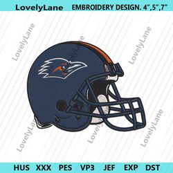 utsa roadrunners helmet machine embroidery digitizing