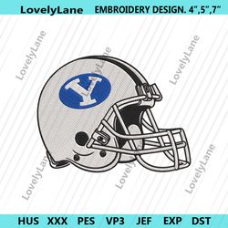 byu cougars helmet embroidery design download file