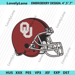 oklahoma sooners helmet machine embroidery design.