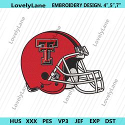 texas tech red raiders helmet embroidery design download file.