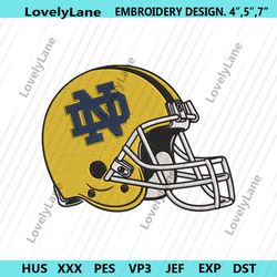 notre dame fighting irish helmet embroidery design download file