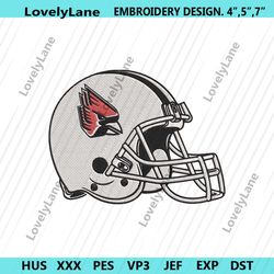 ball state cardinals helmet machine embroidery digitizing