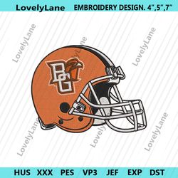 bowling green falcons helmet machine embroidery design