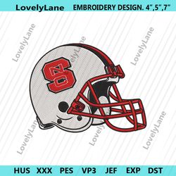 nc state wolfpack helmet embroidery digitizing instant download