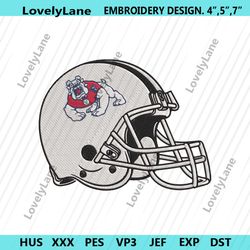 fresno state bulldogs helmet machine embroidery file