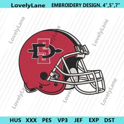 san diego state aztecs helmet embroidery design download file