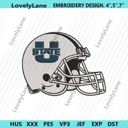 utah state aggies helmet embroidery design download file