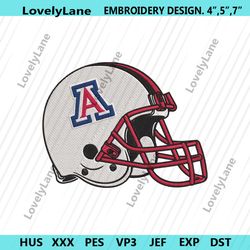 arizona wildcats helmet machine embroidery design