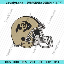 colorado buffaloes helmet machine embroidery digitizing