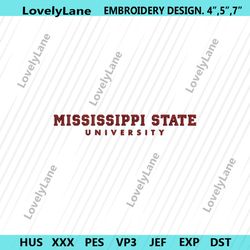 mississippi state university embroidery files, ncaa embroidery files, mississippi state bulldogs file