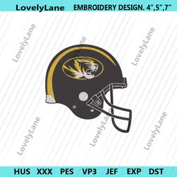 missouri tigers football helmet logo machine embroidery