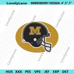 missouri tigers helmet logo embroidery design file